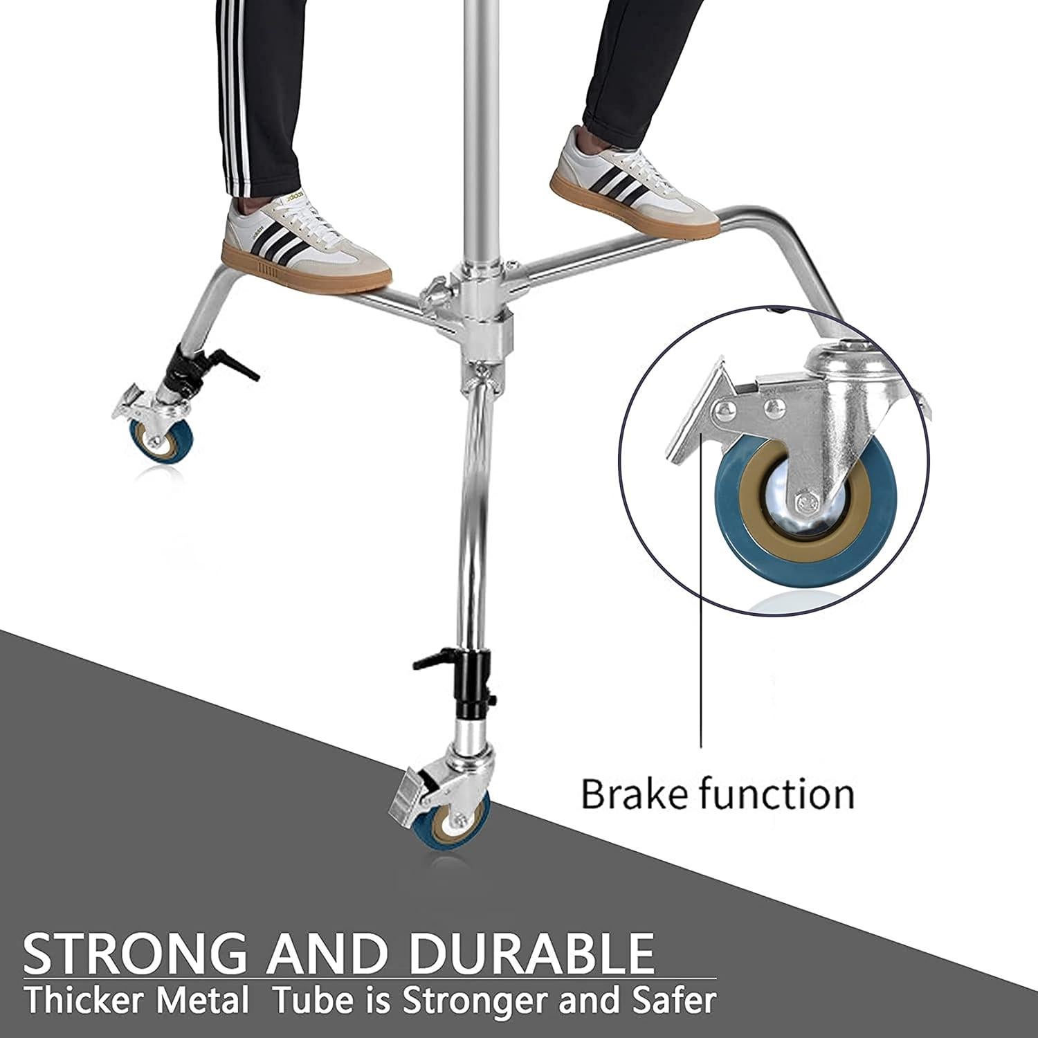 Juego de Ruedas Giratorias Profesionales YunDZ 25mm con Freno