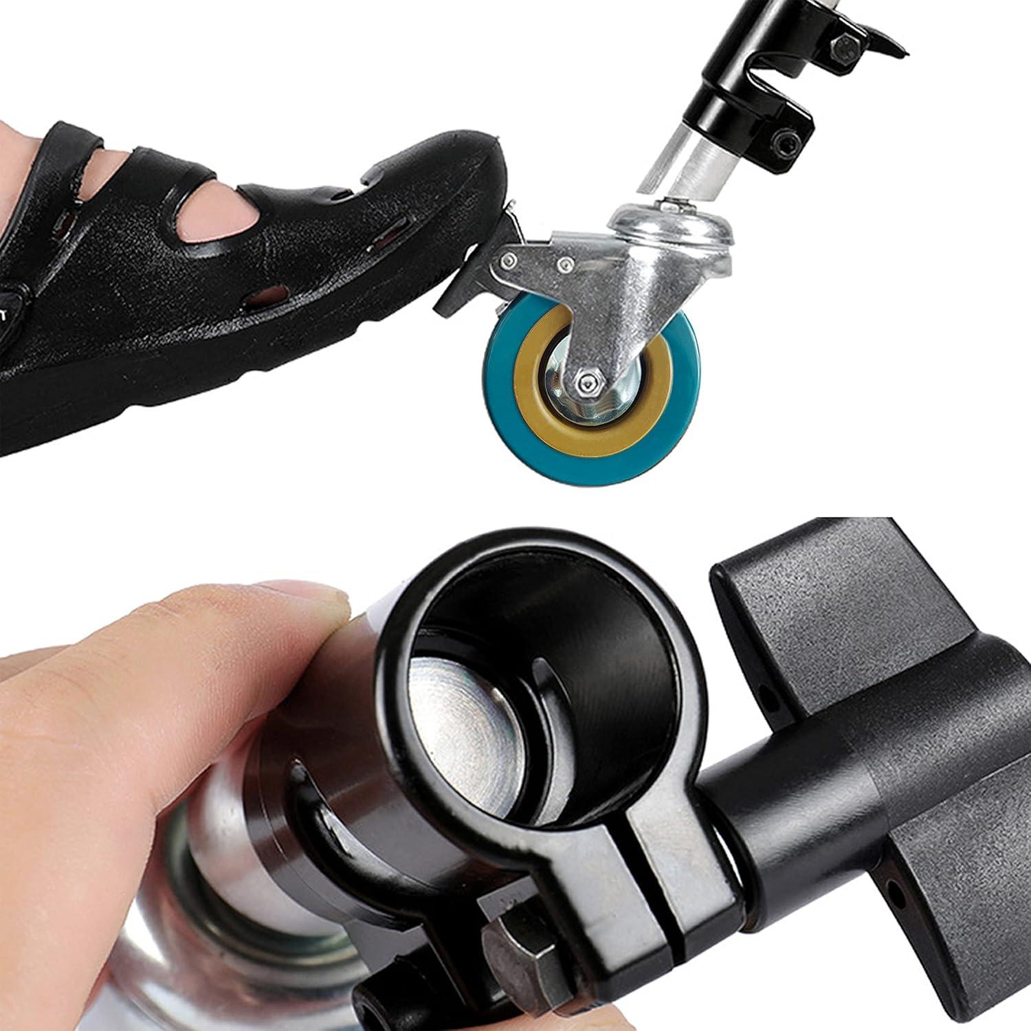 Juego de Ruedas Giratorias Profesionales YunDZ 25mm con Freno