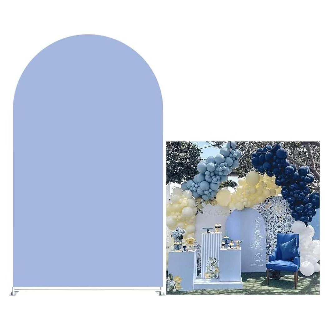 Cubierta de Fondo Arqueada Azul Claro Elástica 1.22x2.18m