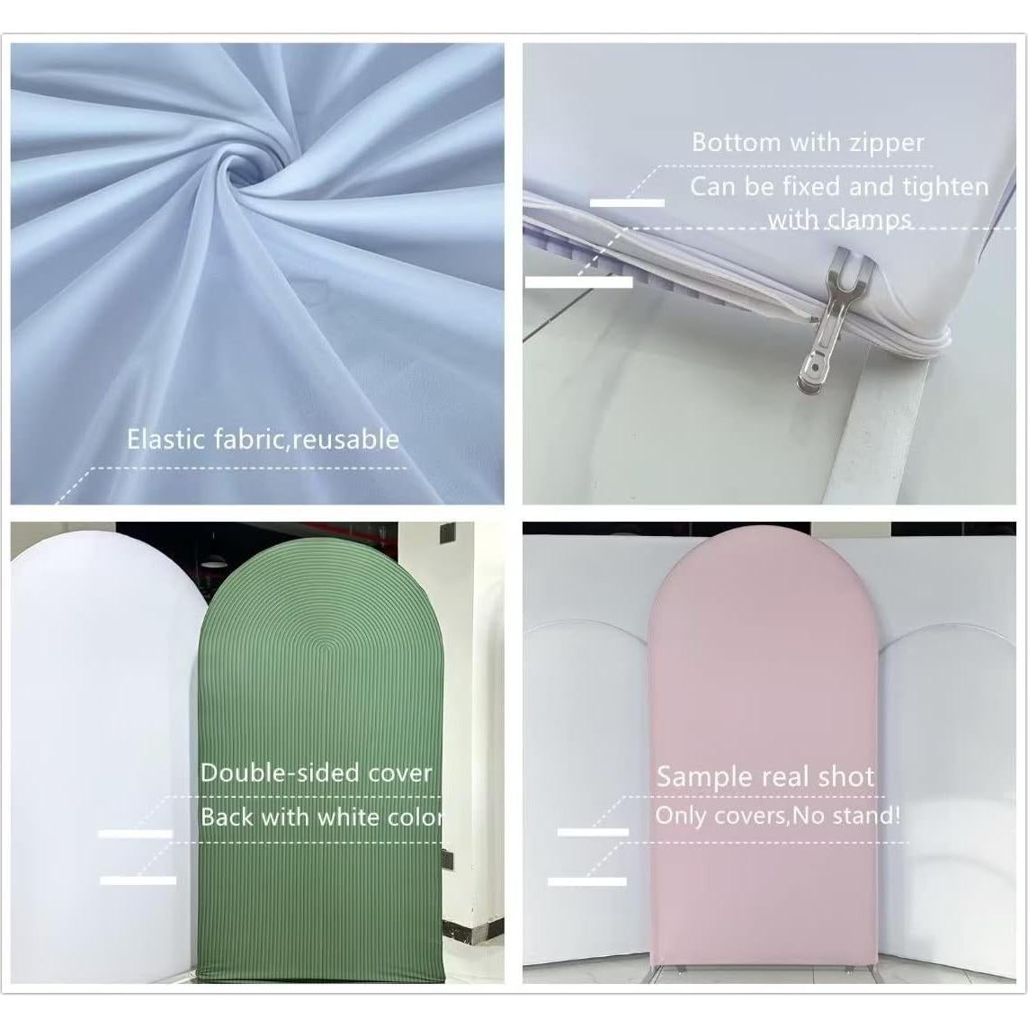 Cubierta de Fondo Arqueada Azul Claro Elástica 1.22x2.18m