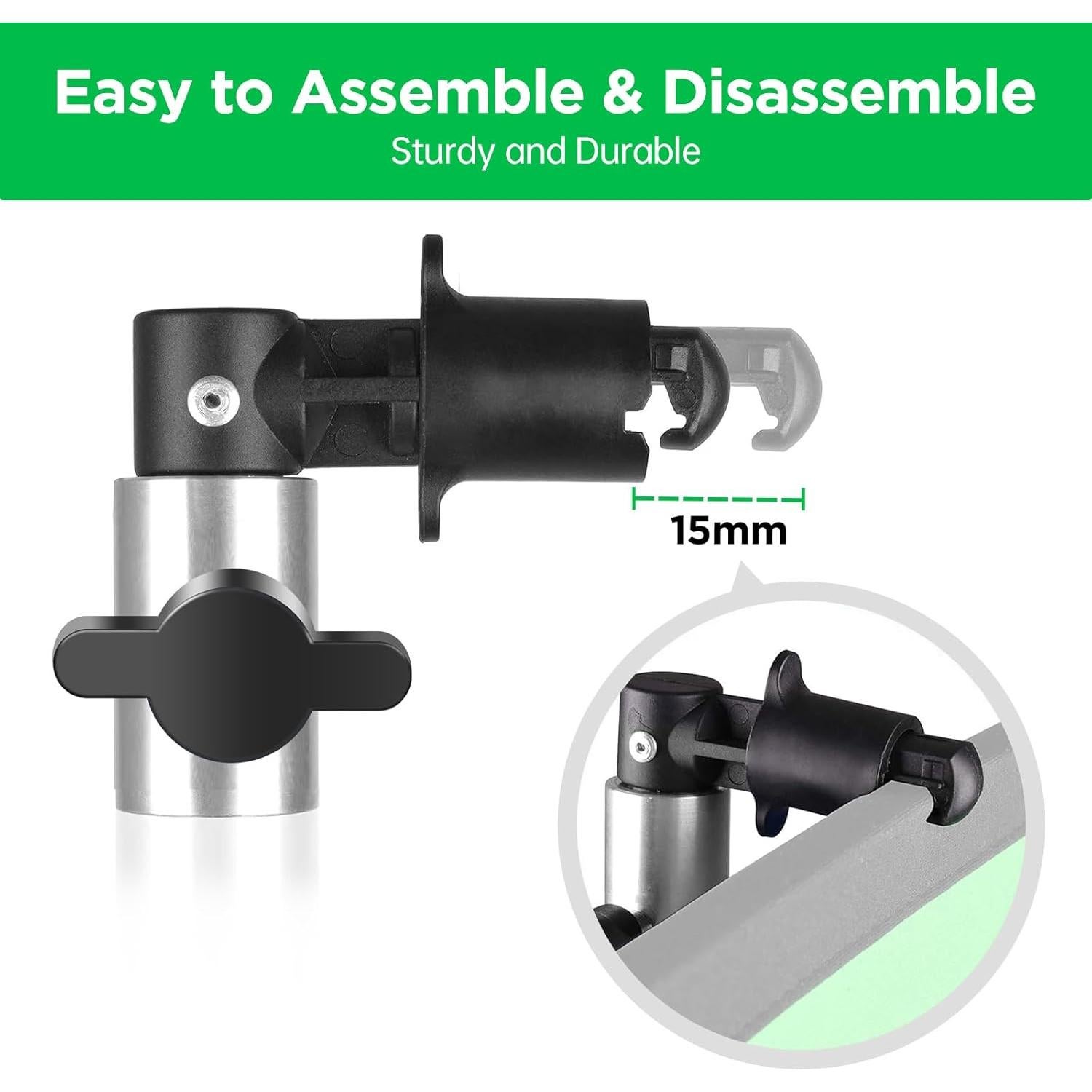 Soporte de Clip y Trípode de Luz Hahawalker 2.6m Ajustable