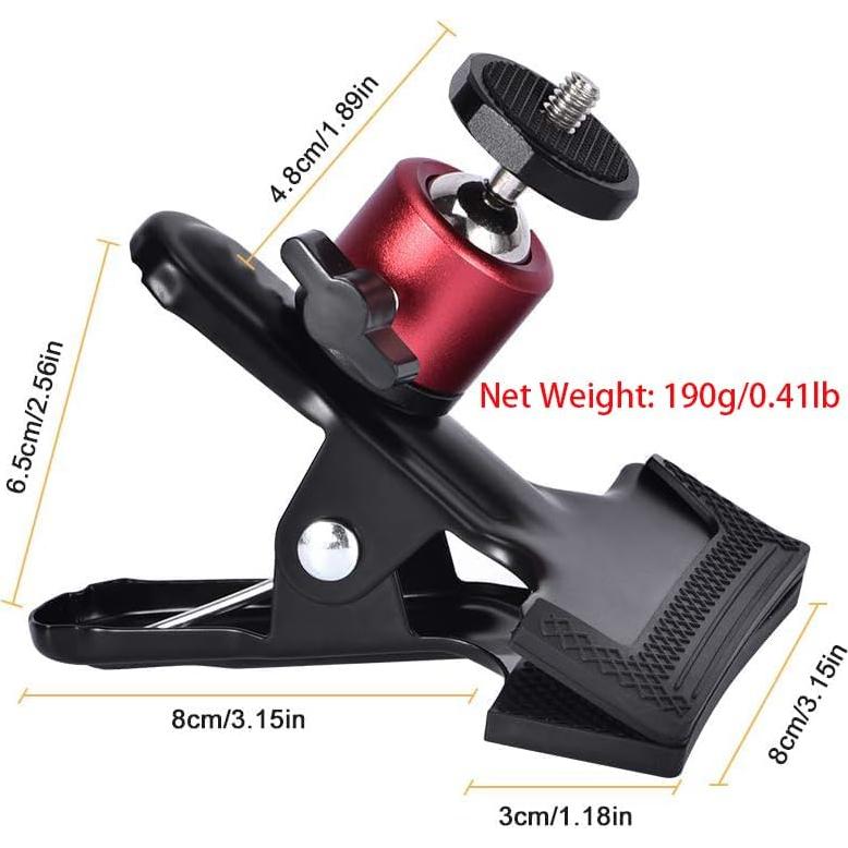 Abrazadera de Clip UTEBIT para Cámara con Trípode 360° - 2 Paquete