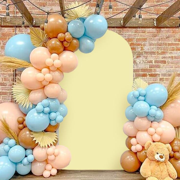 Cubierta de Arco de Boda MODFUNS Amarillo Claro 2.6x6ft