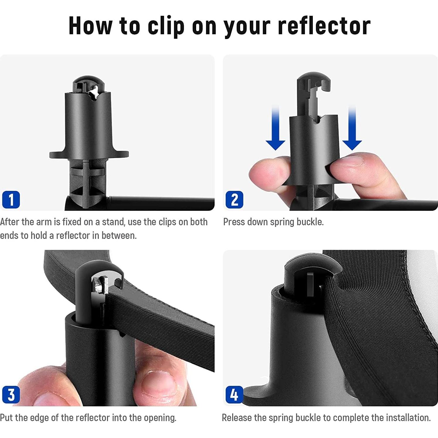 Brazo Soporte de Reflector NEEWER Telescópico 0.71m a 1.2m