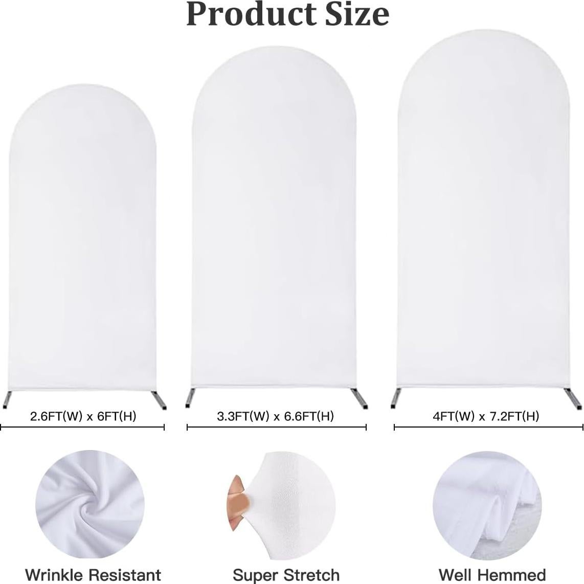 Cubierta de Arco de Boda Spandex Rosa 1.83m Chiara