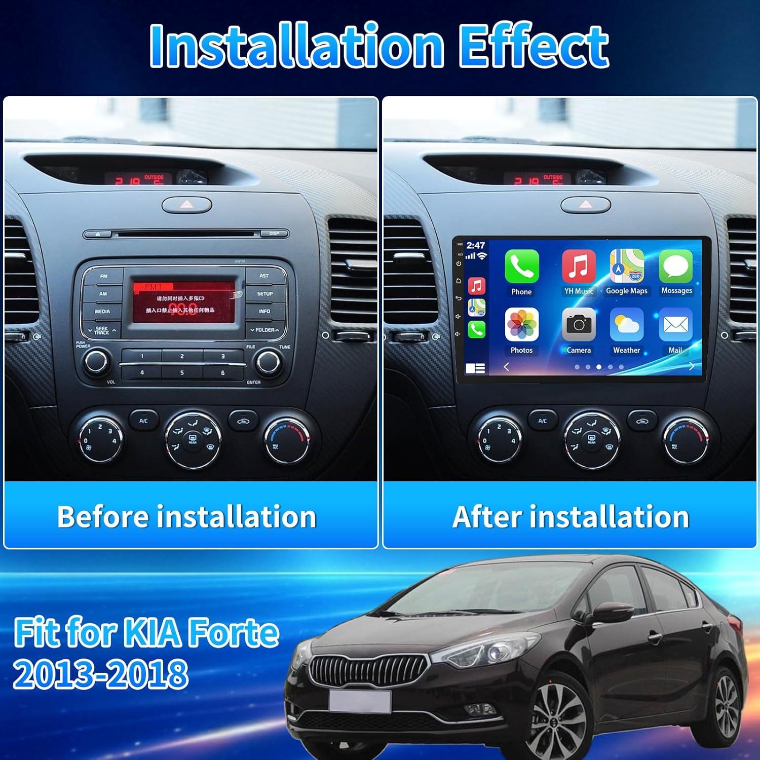 Estéreo de Coche PHEZEN 9" Kia Forte 2013-2018 CarPlay GPS