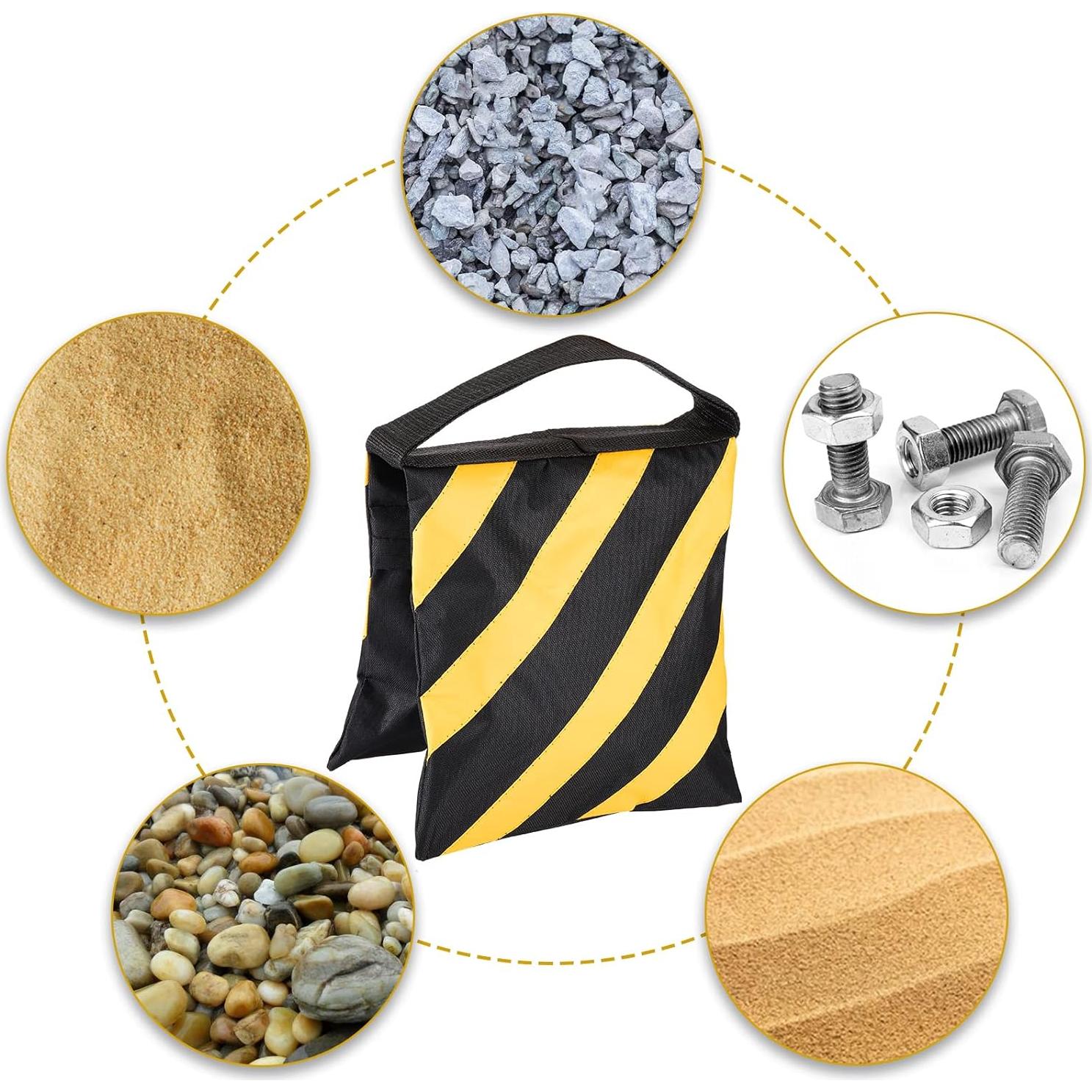 Fasmov Heavy Duty Photographic Sandbag Studio Video Sand Bag for Light Stands, Boom Stand, Tripod,Pack of 4