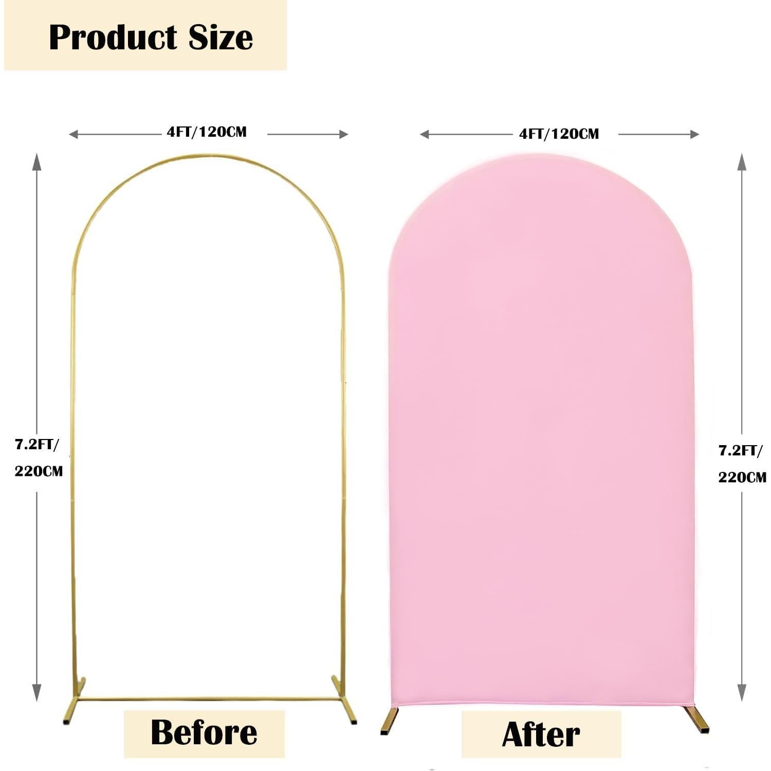 Cubierta de Arco de Boda Maiangel 2.2 m Spandex Rosa