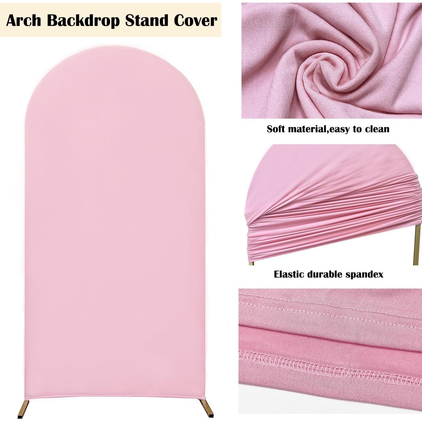 Cubierta de Arco de Boda Maiangel 2.2 m Spandex Rosa