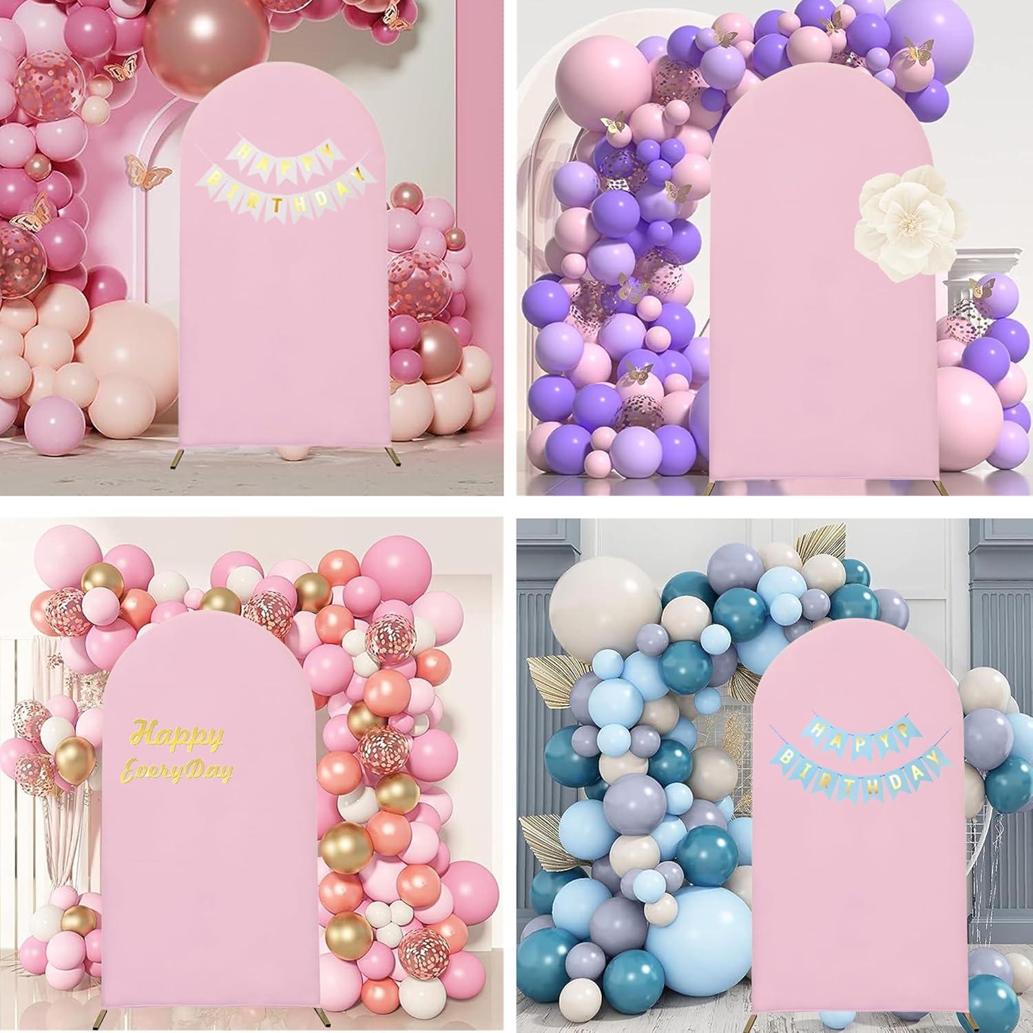 Cubierta de Arco de Boda Maiangel 2.2 m Spandex Rosa