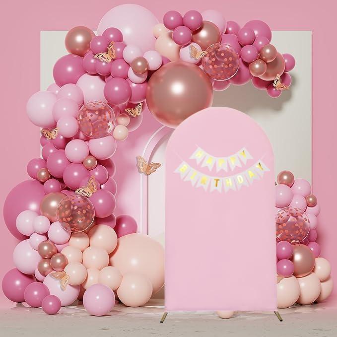 Cubierta de Arco de Boda Maiangel 2.2 m Spandex Rosa