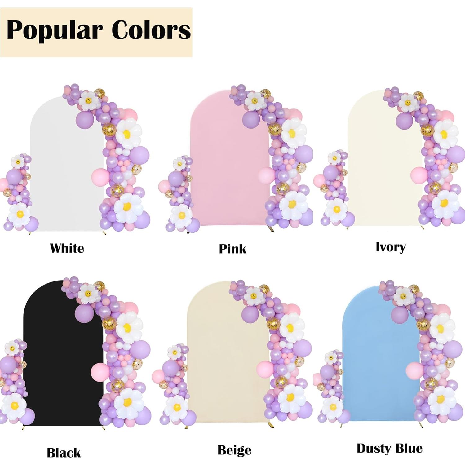 Cubierta de Arco de Boda Maiangel 2.2 m Spandex Rosa