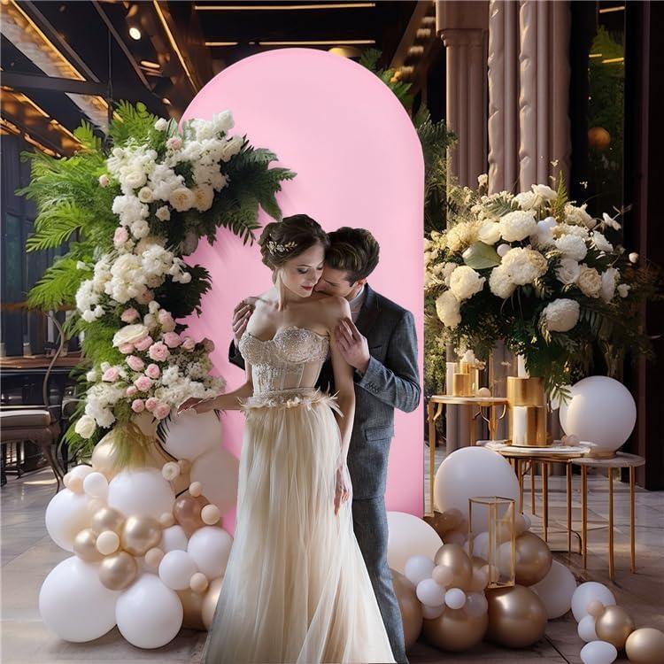 Cubierta de Arco de Boda Maiangel 2.2 m Spandex Rosa
