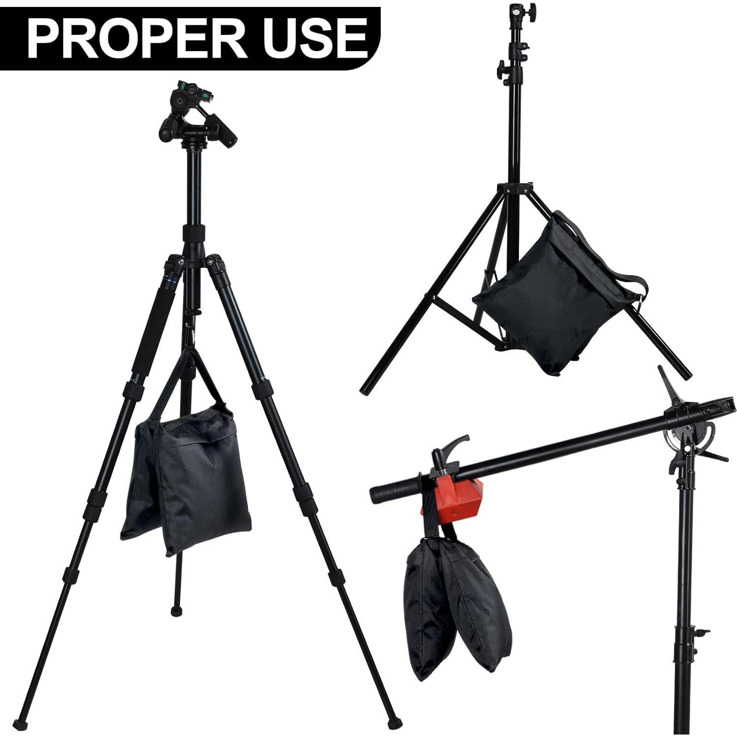 Bolsas de Arena Hoteam 8 Piezas para Trípodes y Soportes