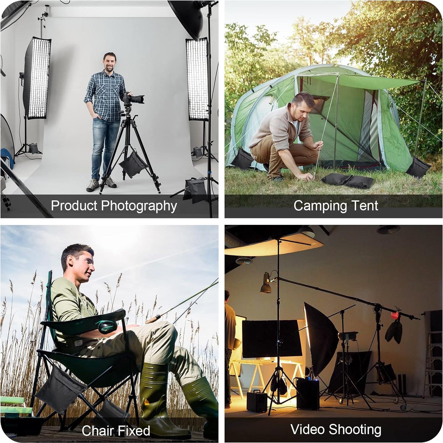 Bolsas de Arena Hoteam 8 Piezas para Trípodes y Soportes