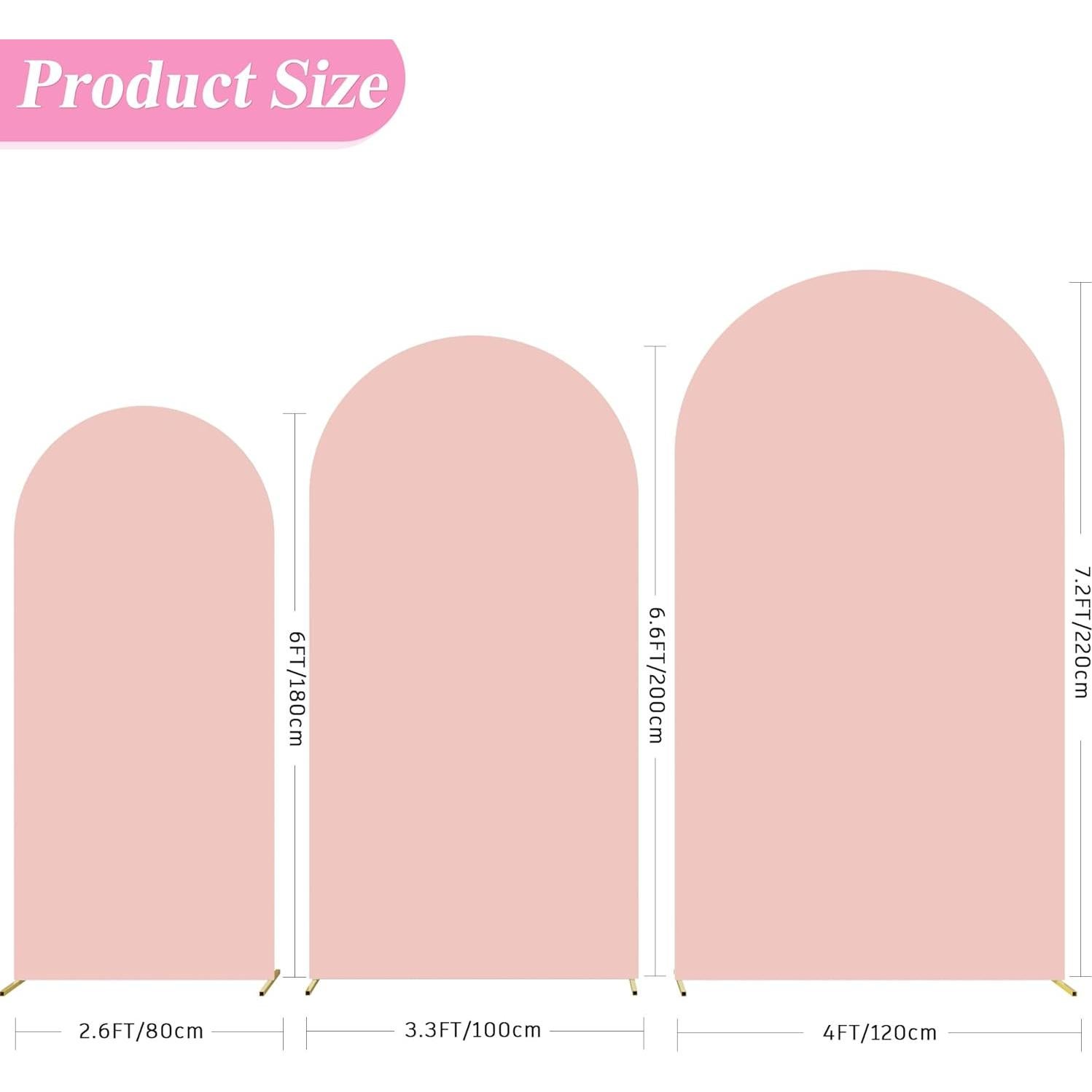 Cubiertas de Arco de Boda Fomcet 1.8M, 2M, 2.2M Spandex Juego de 3