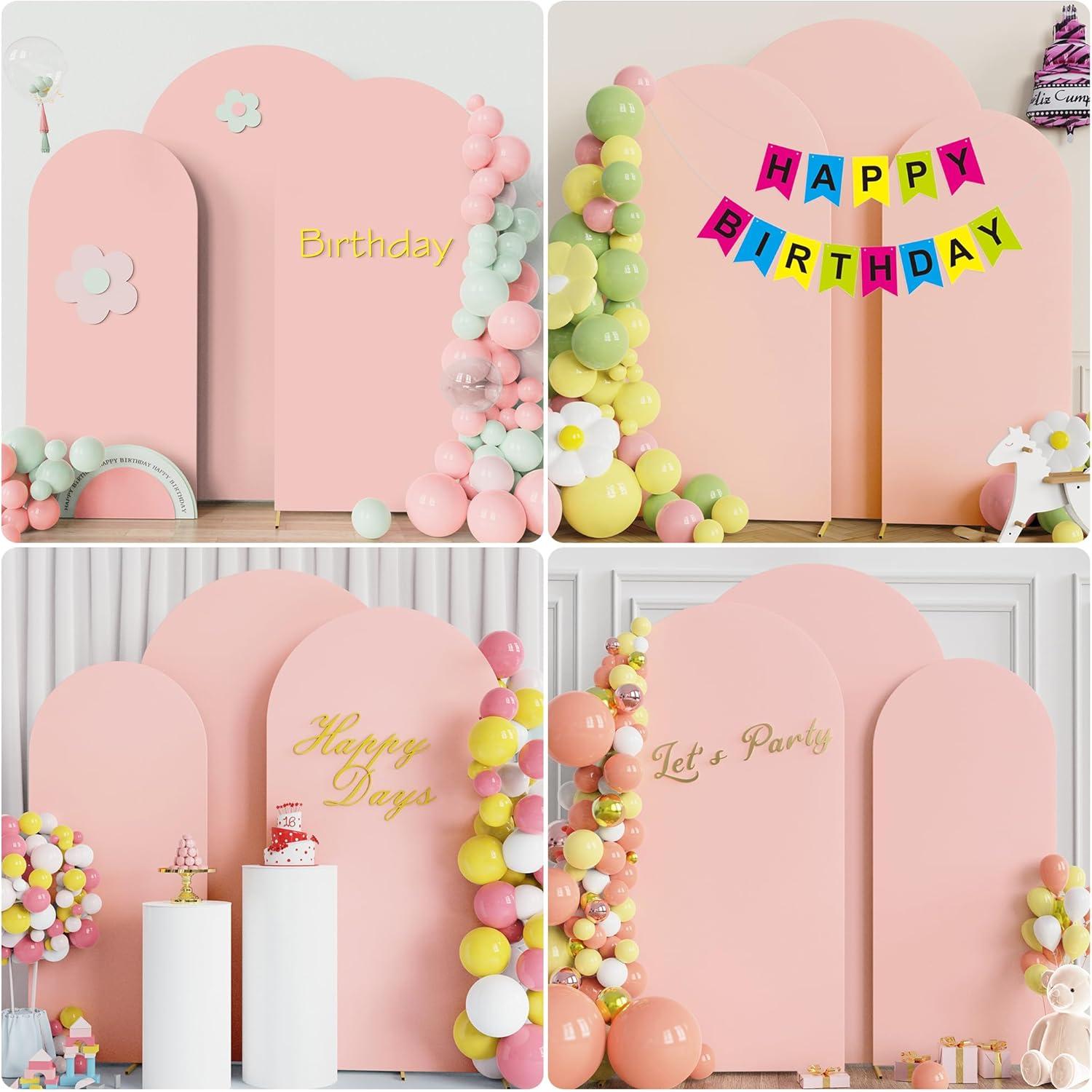 Cubiertas de Arco de Boda Fomcet 1.8M, 2M, 2.2M Spandex Juego de 3