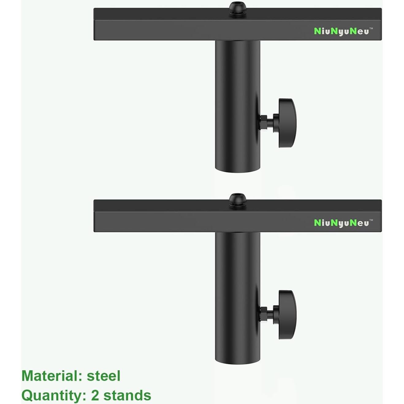 Soporte de Iluminación T-Bar 2 Unidades 30 kg Plata