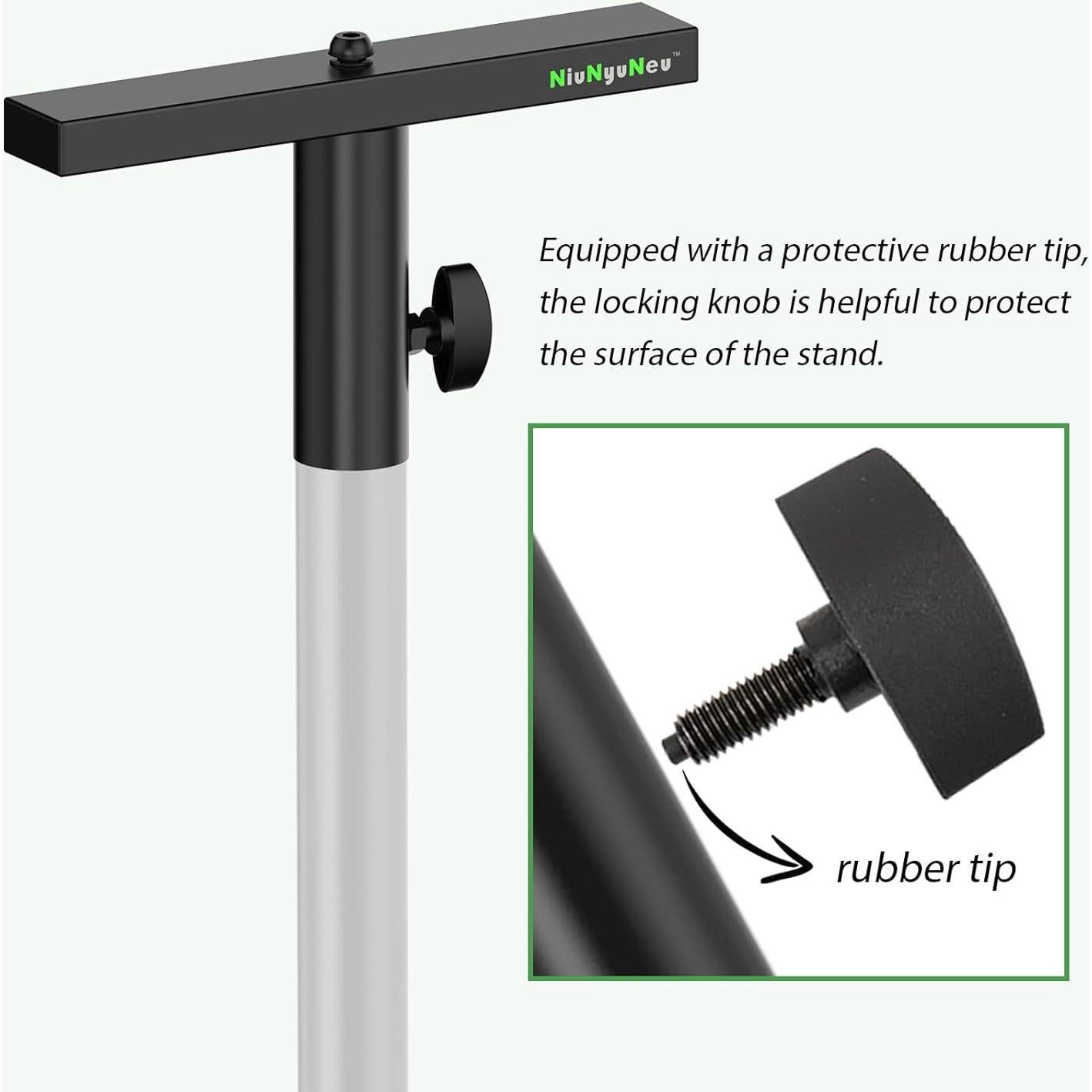Soporte de Iluminación T-Bar 2 Unidades 30 kg Plata