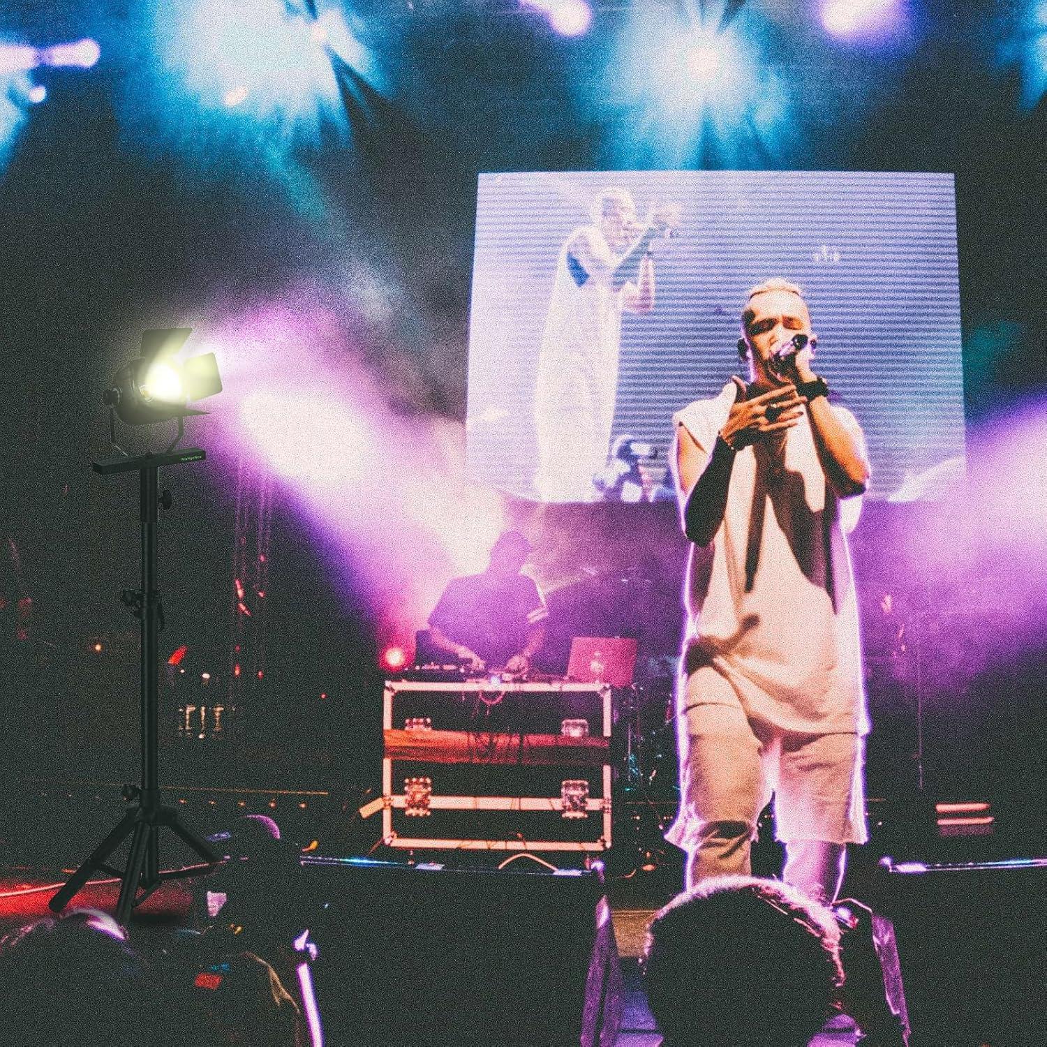 Soporte de Iluminación T-Bar 2 Unidades 30 kg Plata