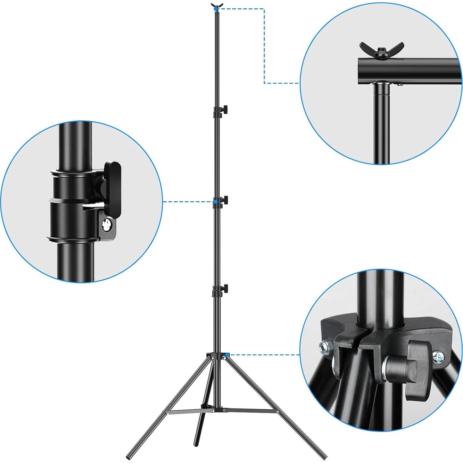 Soporte de Luz Profesional EMART 2.6m Ajustable 10kg