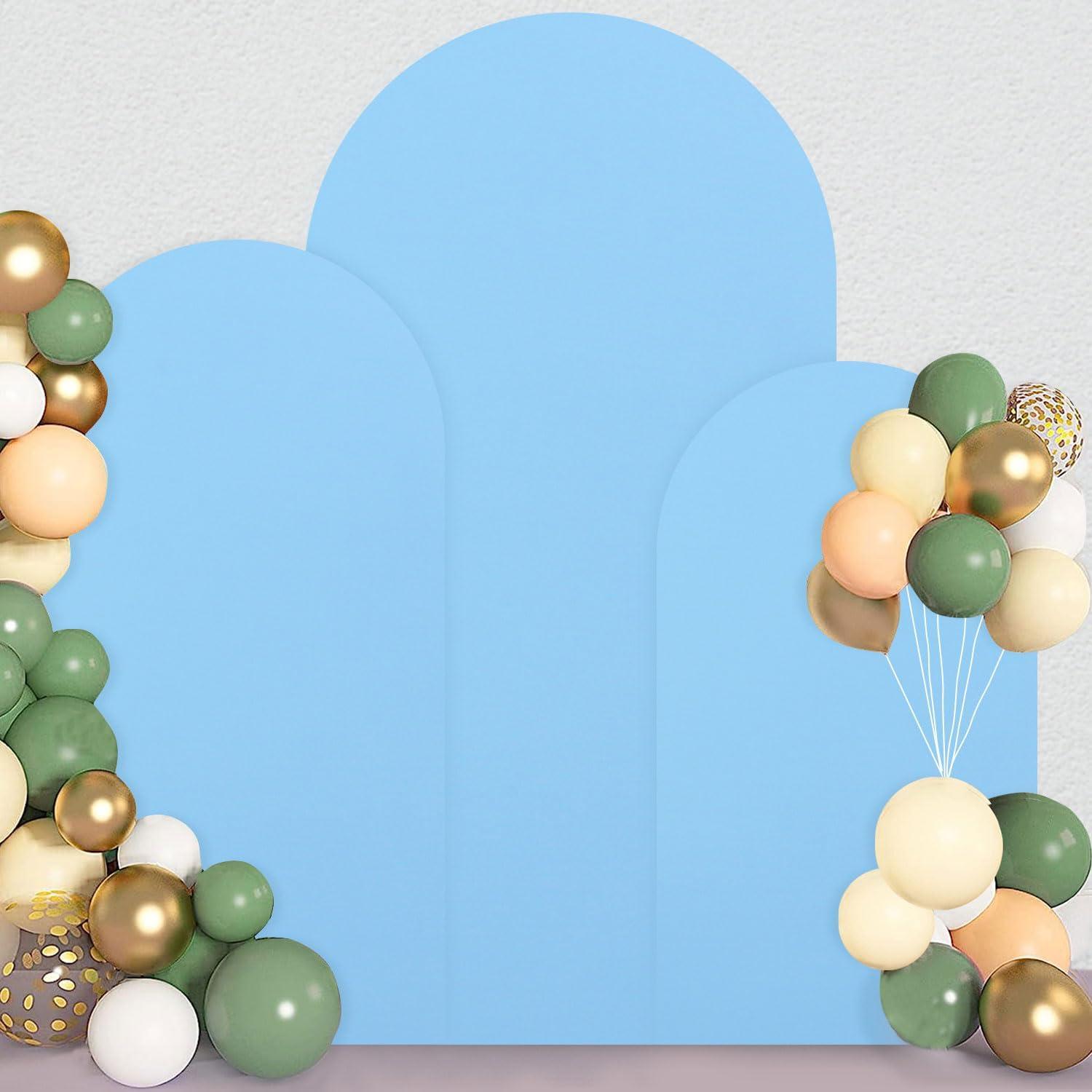 Juego de 3 Fundas para Arcos de Boda PATYDEST Azul Claro 1.22m 1.52m 1.83m