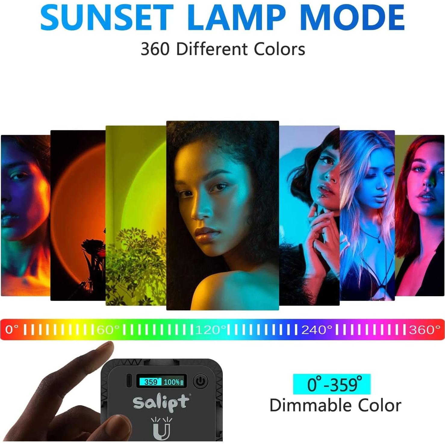 Lámpara de Proyección RGB Salipt 5W Recargable 2000mAh