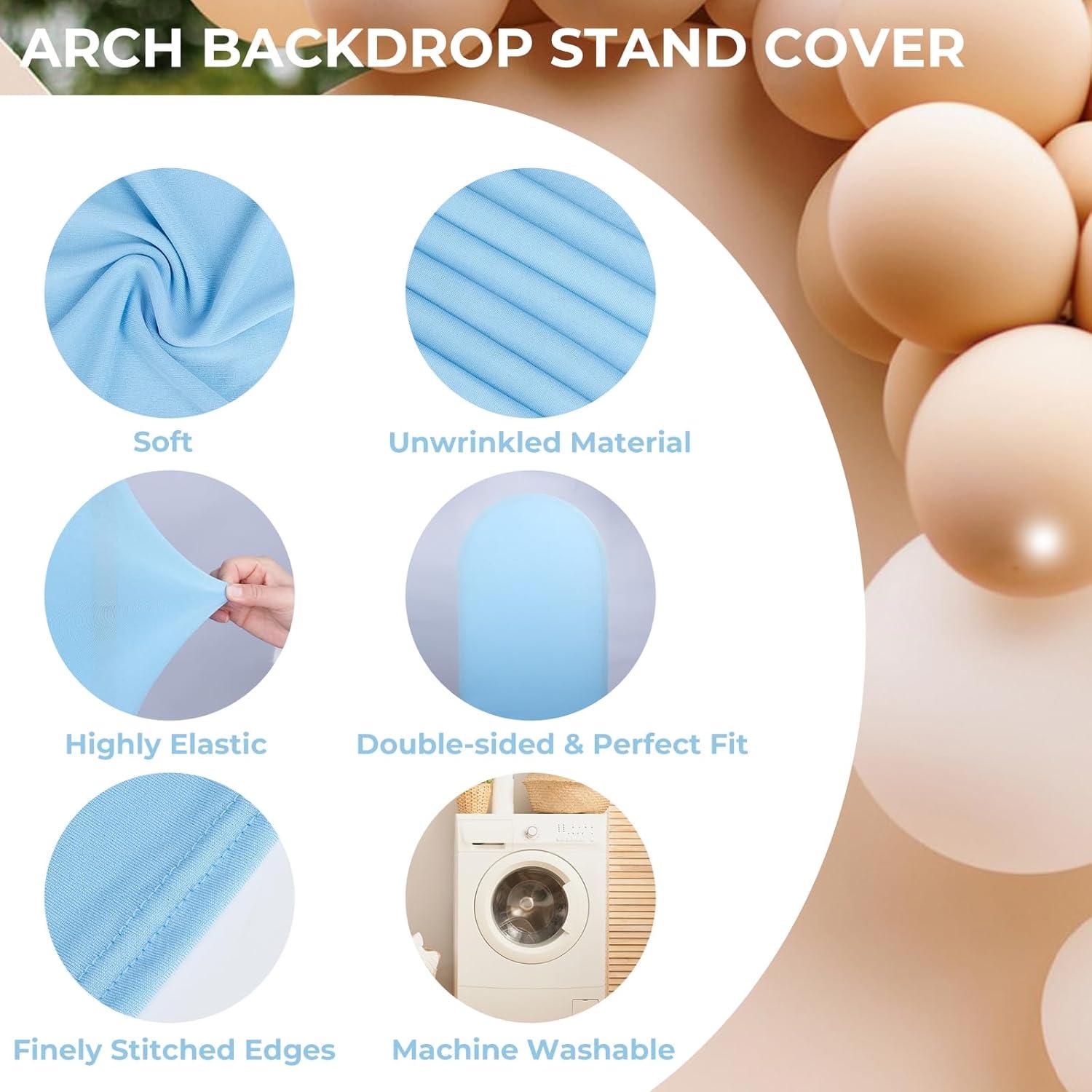 Cubierta de Arco de Boda Babenest 2.18m Azul Bebé Spandex