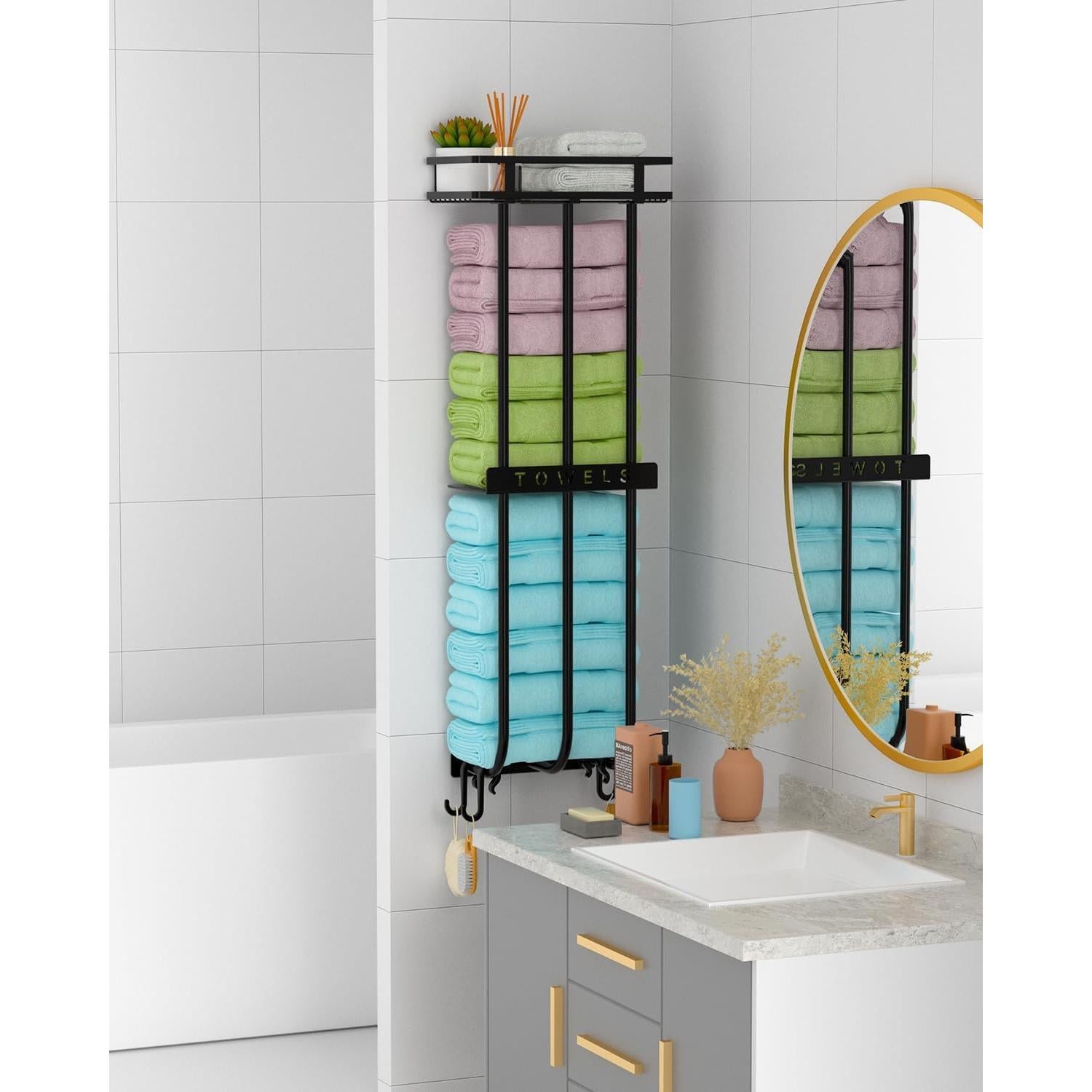 Estante de Almacenamiento GAGUIUP para Baño con 3 Barras