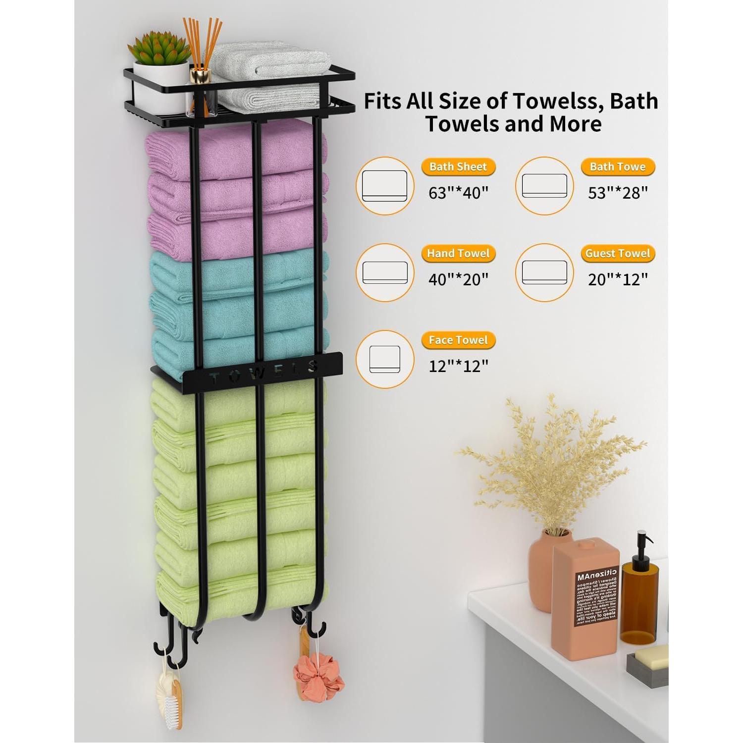 Estante de Almacenamiento GAGUIUP para Baño con 3 Barras