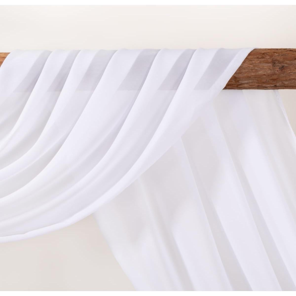 Tela de Drapería LINXTAR para Arco de Boda Blanca 76.2 cm x 5.49 m