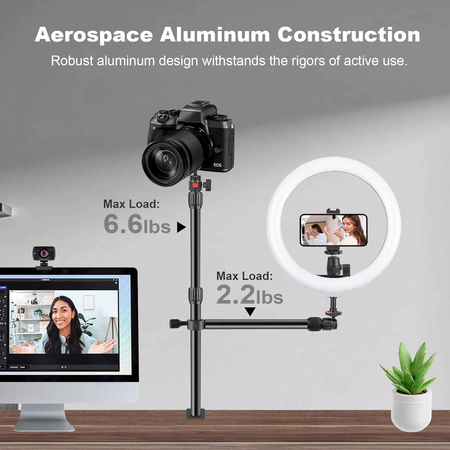 Soporte de Escritorio para Cámara Mechrig 811003 con Brazo Ajustable