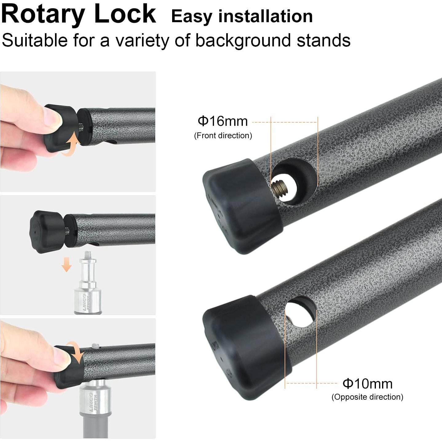 Traviesa Telescópica LINCO 4233 para Soportes de Fondo 3.05m