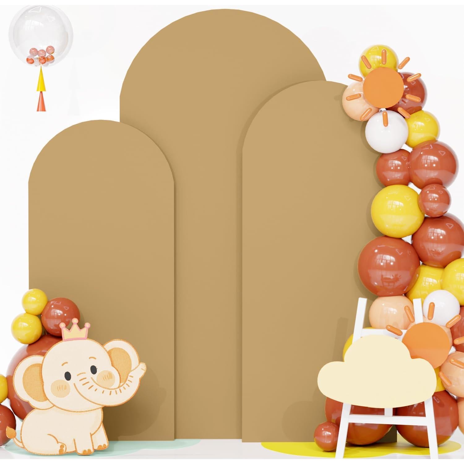 Juego de 3 Fundas de Arco Caqui FOTSHARER 1.83-2.19m Spandex