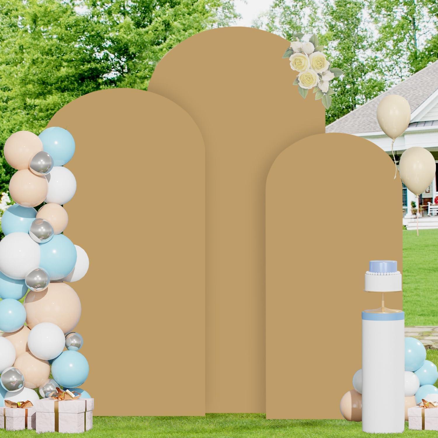 Juego de 3 Fundas de Arco Caqui FOTSHARER 1.83-2.19m Spandex