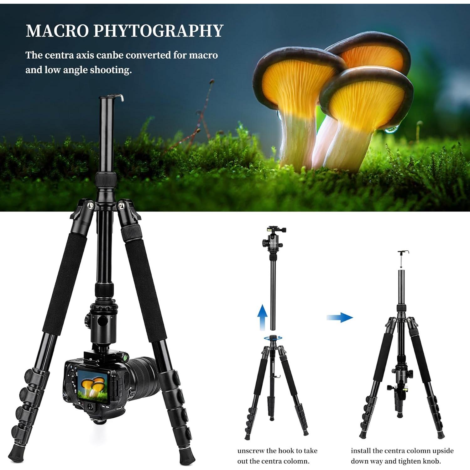 Trípode Profesional Victiv AT26 para Cámara 198 cm Aluminio