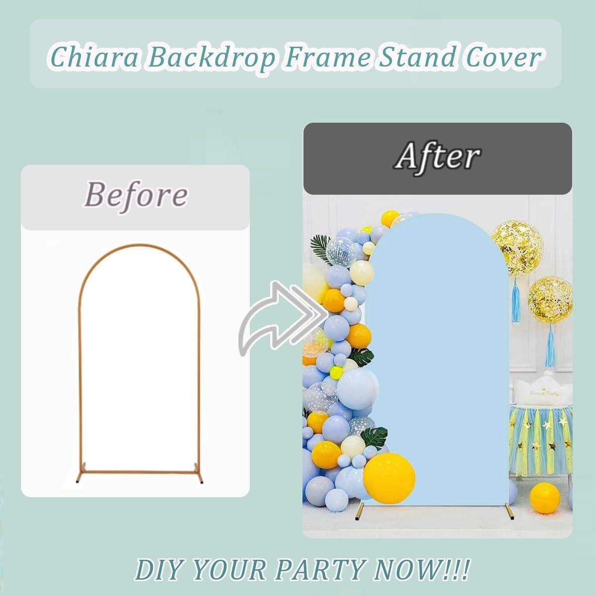 Cubierta de Arco Albassa Spandex Doble Cara 1.83m Azul Polvoriento