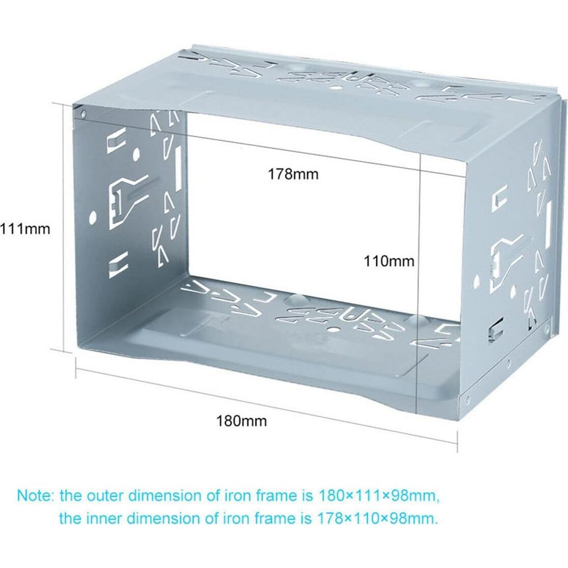 Jaula Universal Doble DIN Sound-Way con Marco de Metal