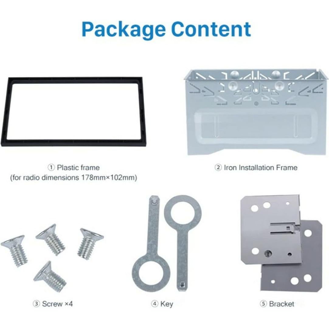 Jaula Universal Doble DIN Sound-Way con Marco de Metal