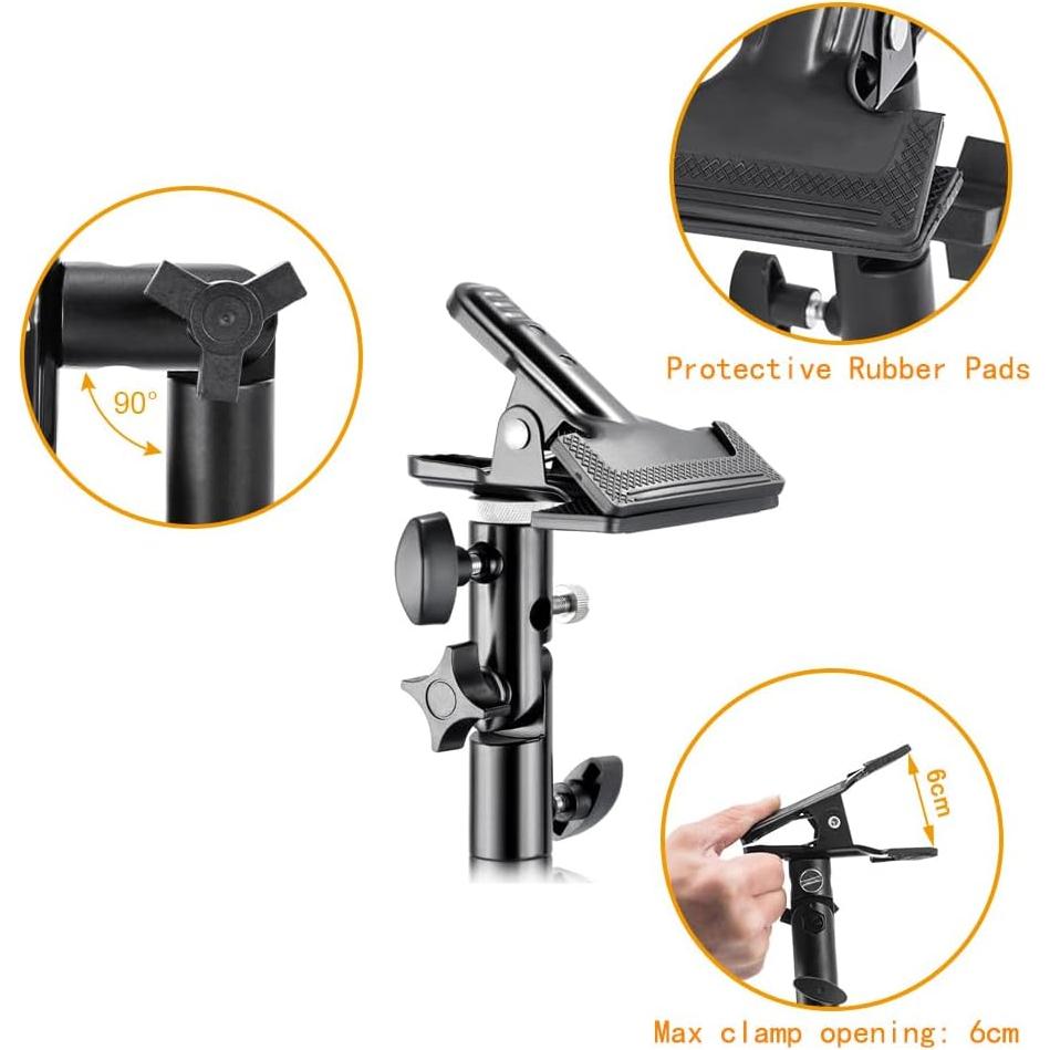 Soporte de Abrazadera de Metal KAGYOKU 2 Pcs para Reflectores