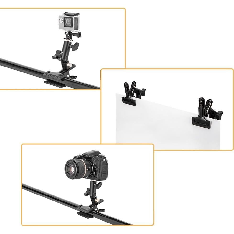 Soporte de Abrazadera de Metal KAGYOKU 2 Pcs para Reflectores