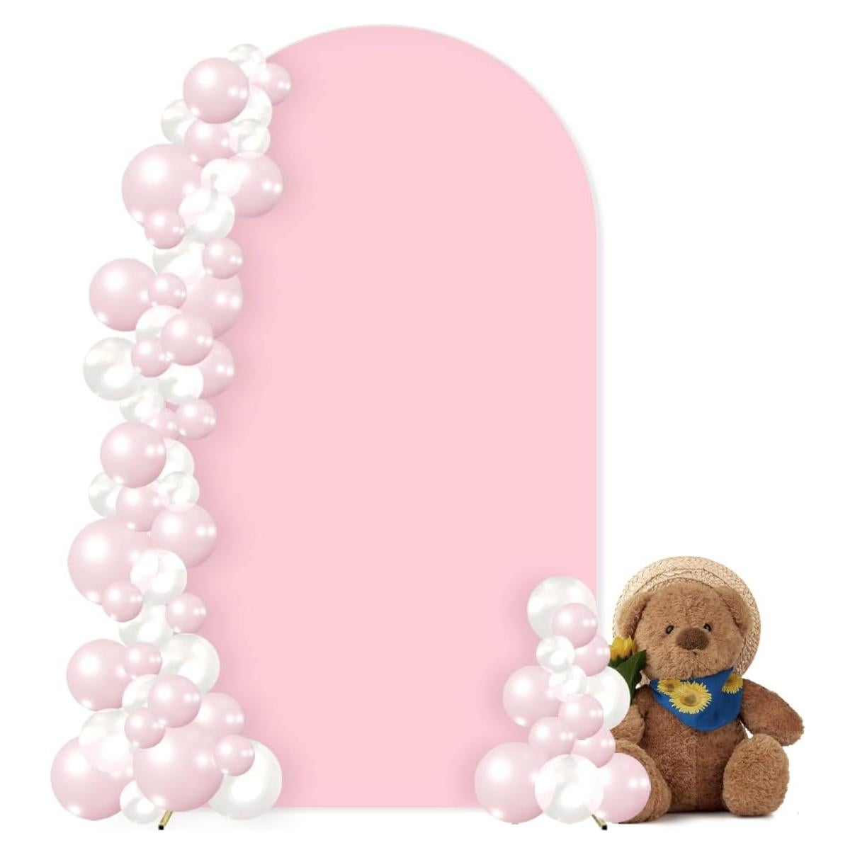 Cubierta de arco de spandex MLMC 1.83x0.79m Fucsia para eventos