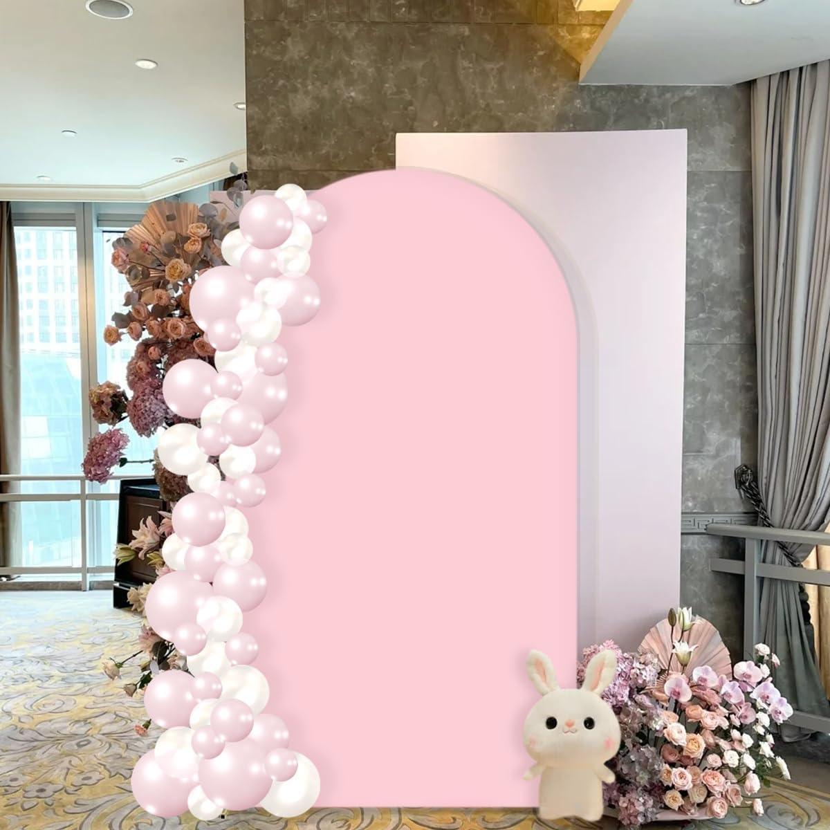 Cubierta de arco de spandex MLMC 1.83x0.79m Fucsia para eventos