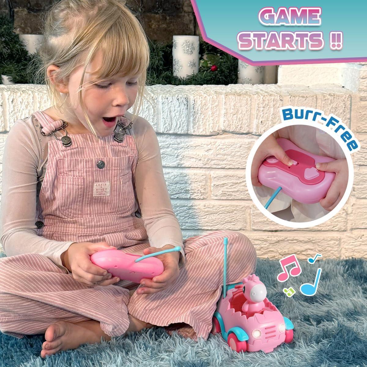 Coche de Control Remoto Nueplay K06 para Niños 2-8 Años Rosa