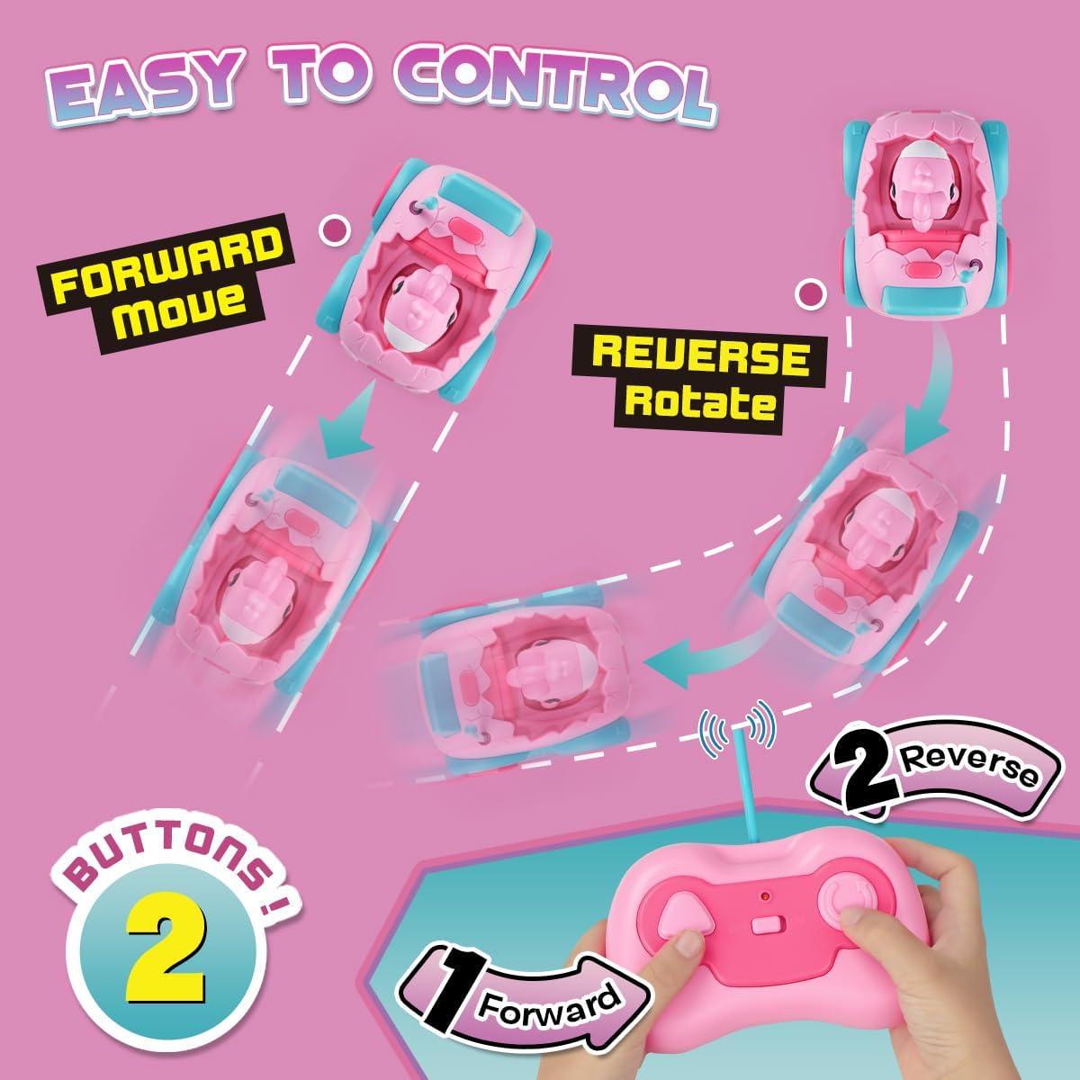 Coche de Control Remoto Nueplay K06 para Niños 2-8 Años Rosa