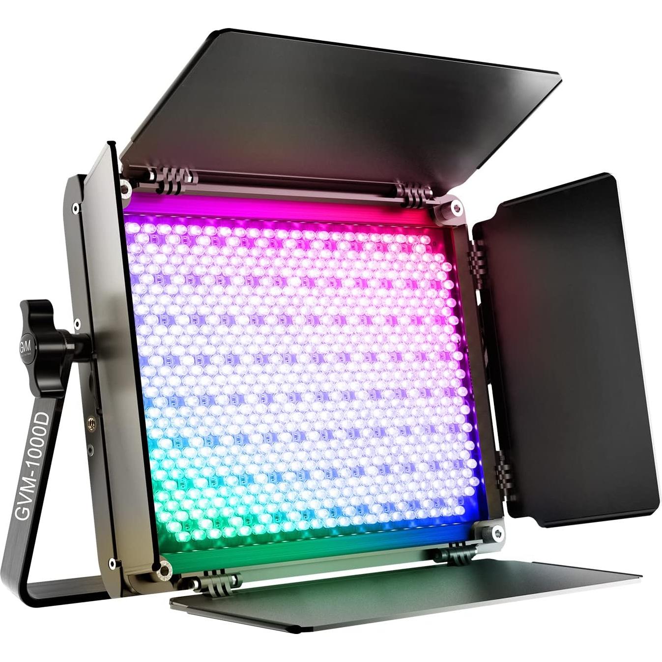 Luz de Video LED RGB GVM 800D con Control APP 40W