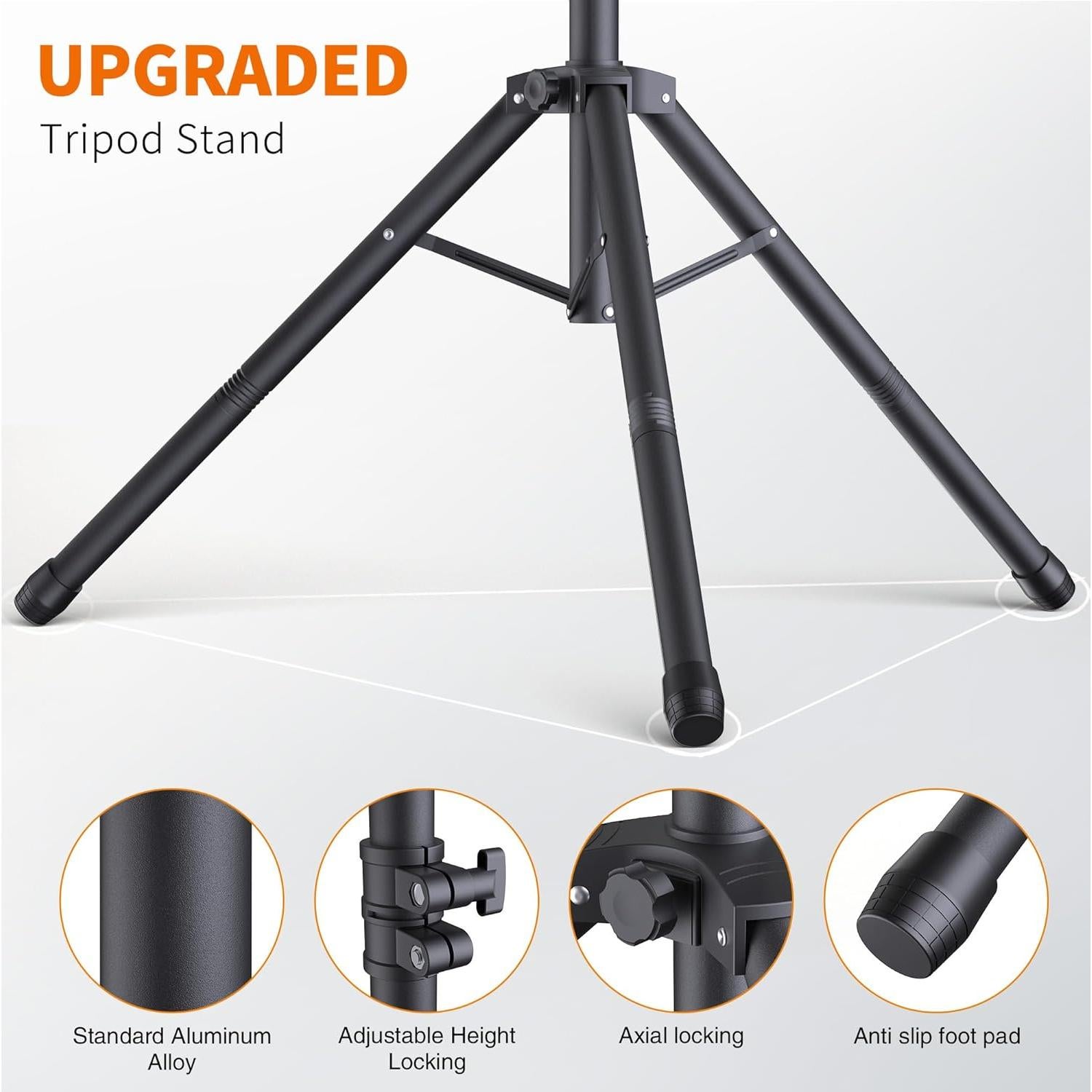 Soporte de fondo ajustable Forlogic 2.55kg 8x1.6m para fotografía