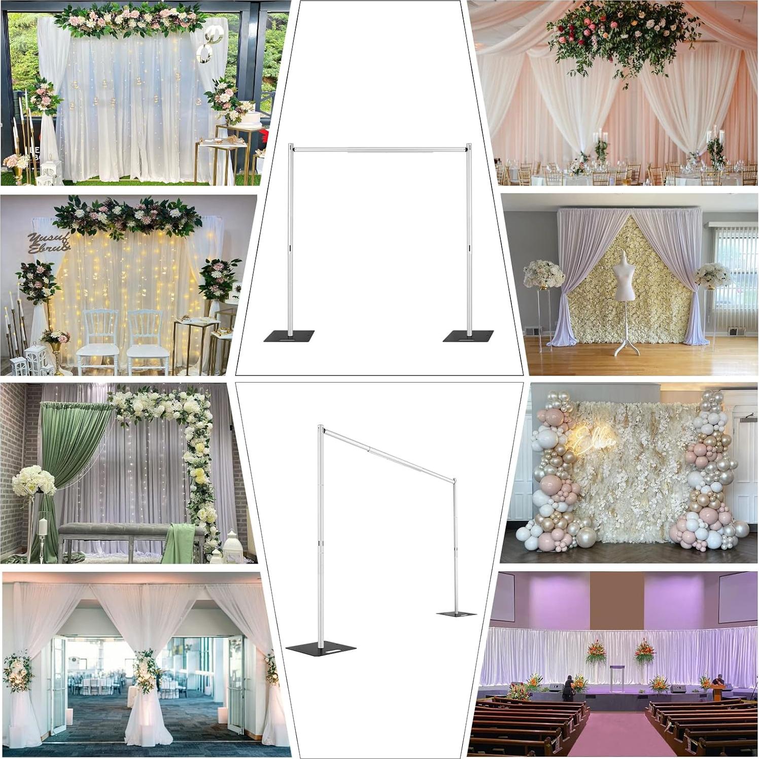 Soporte de fondo ajustable Hecis 2.4x3.0m para decoraciones