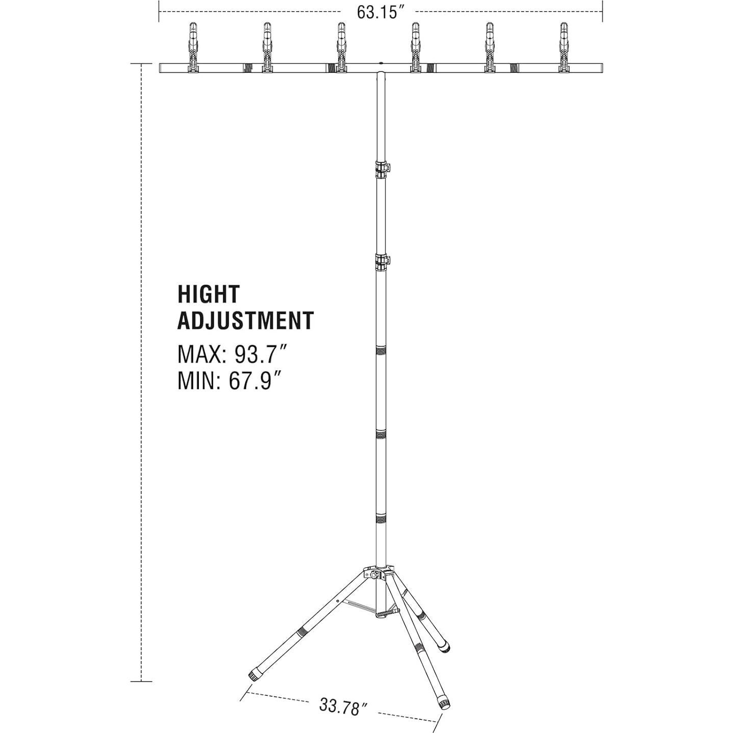 Kit de Fondo Verde Portátil Forlogic 2.44x1.62m con Soporte Ajustable