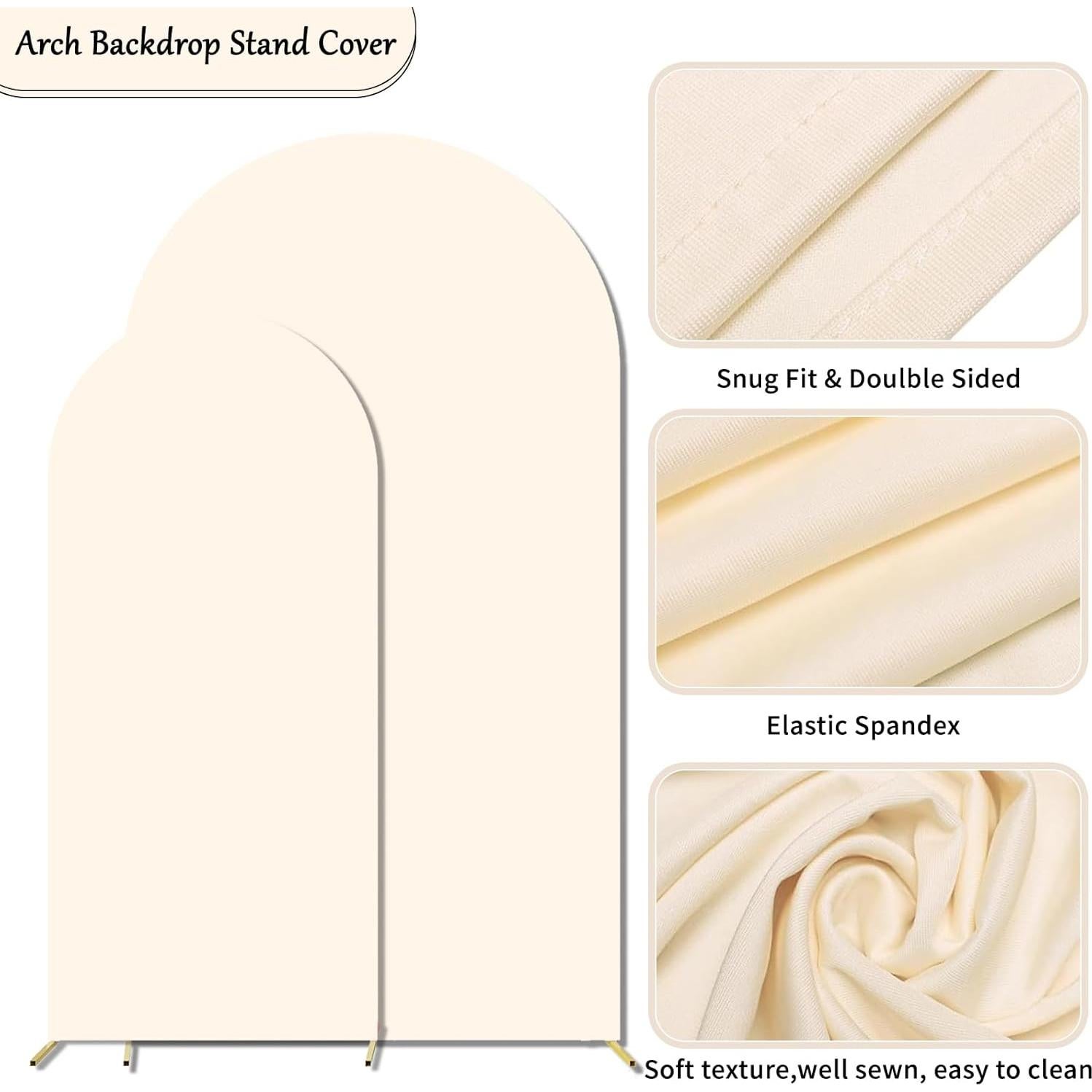 Juego de 2 Cubiertas de Arco Beige JCJ 2.2m y 1.8m con Cremallera